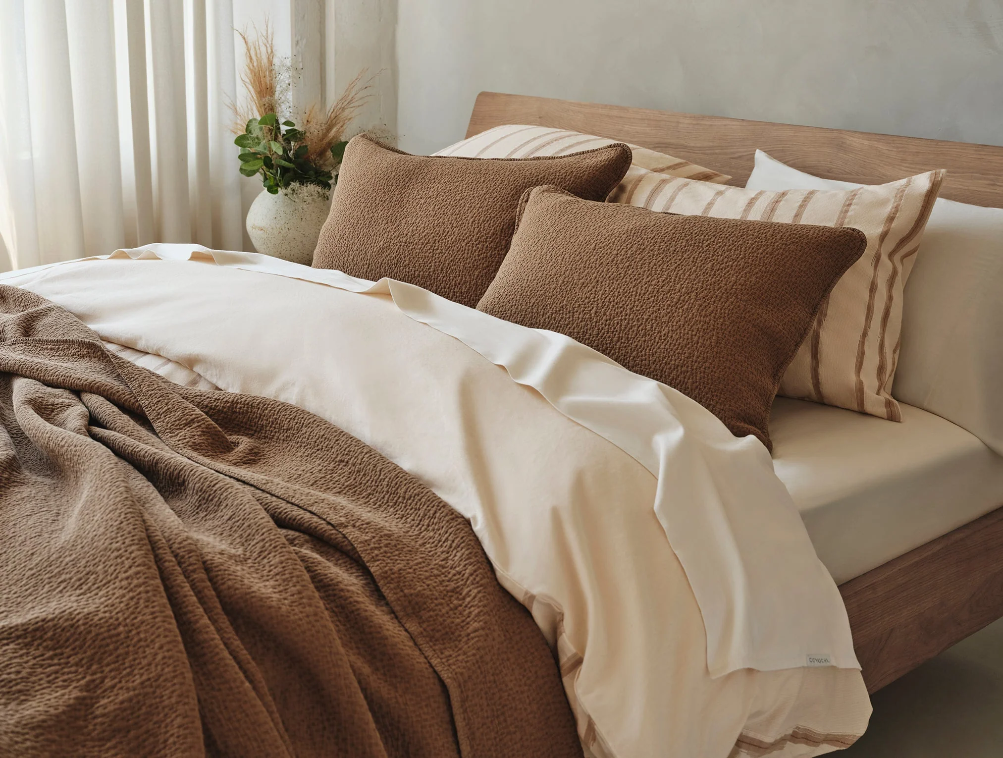 Coyuchi Cascade Organic Matelasse Blanket - Image 2