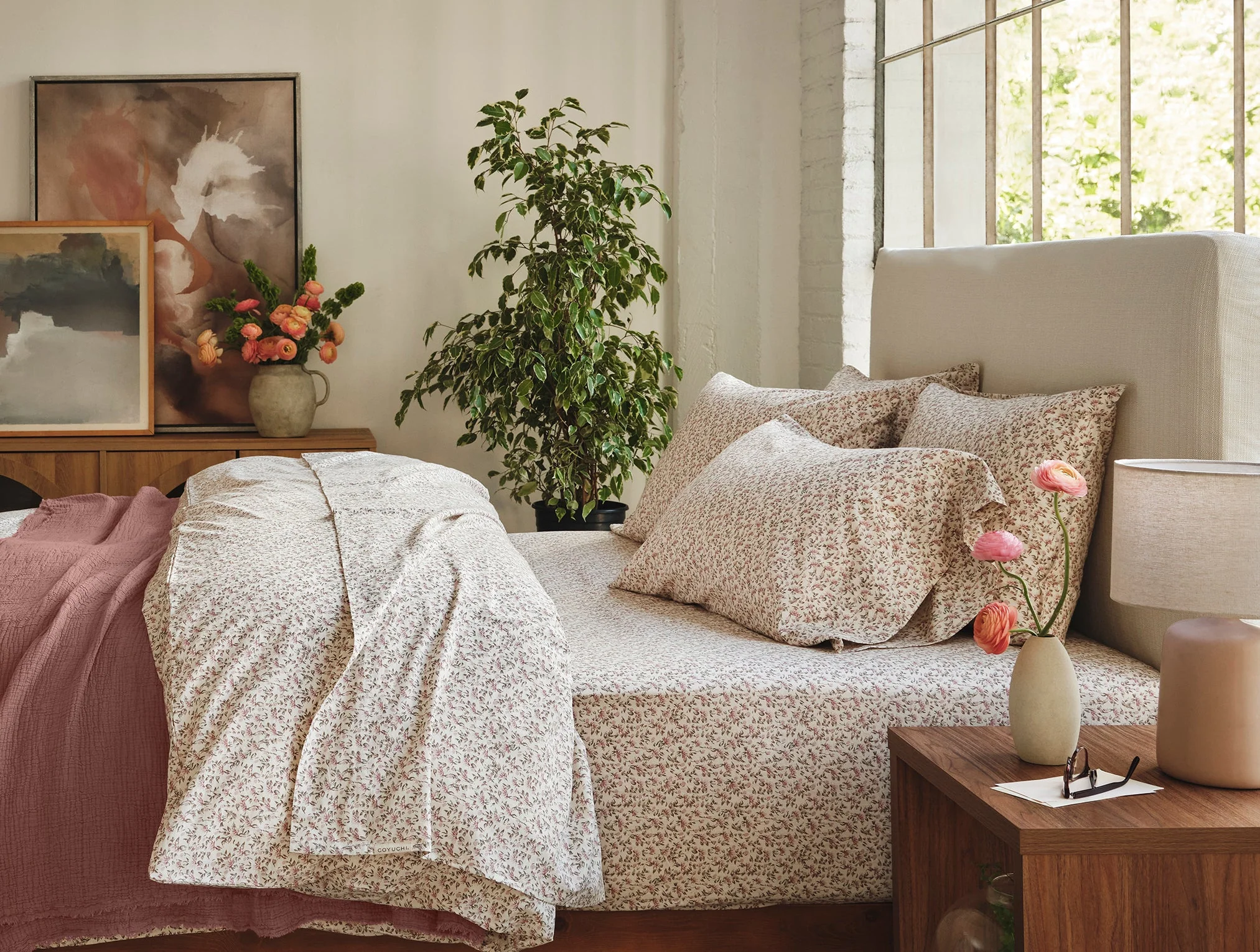 Coyuchi Organic Print Percale Pillowcases - Image 2