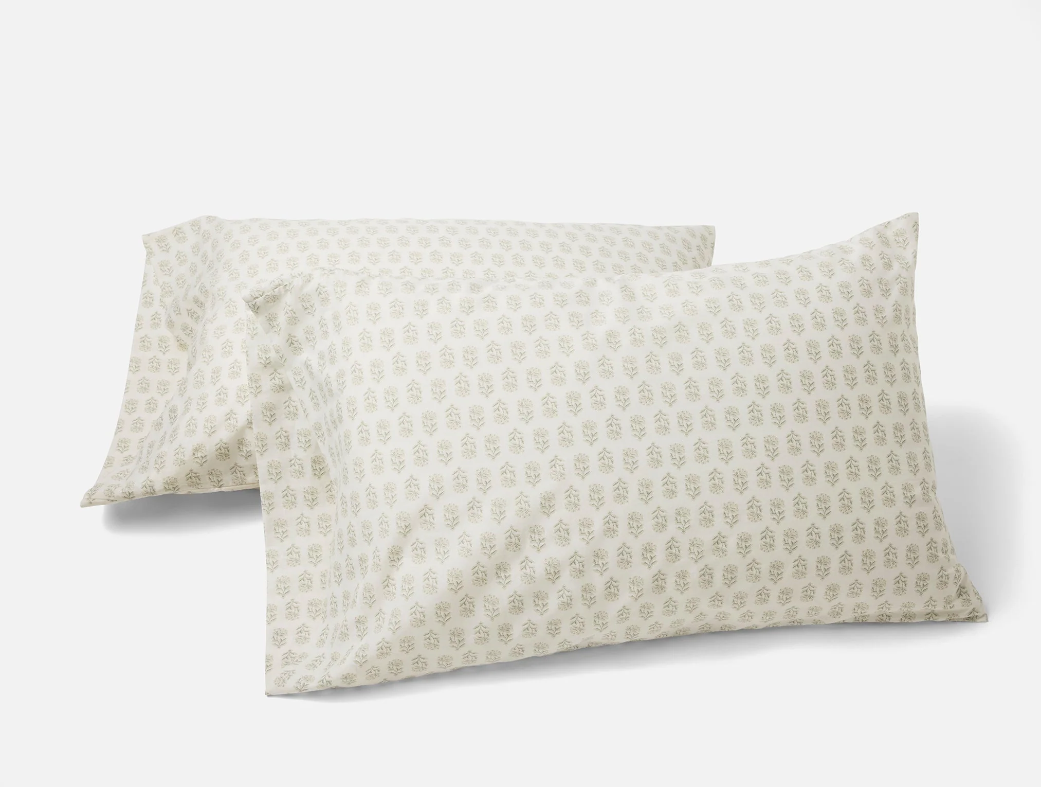 Coyuchi Organic Print Percale Pillowcases