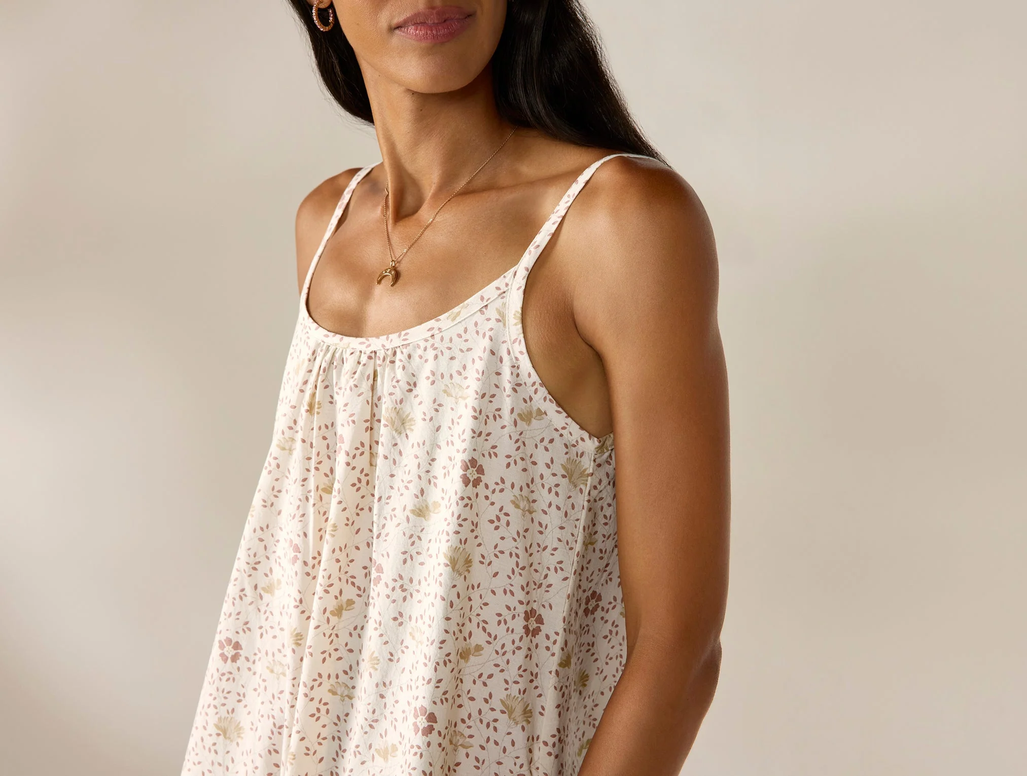 Coyuchi Women’s Isla Organic Cotton Night Dress - Image 3